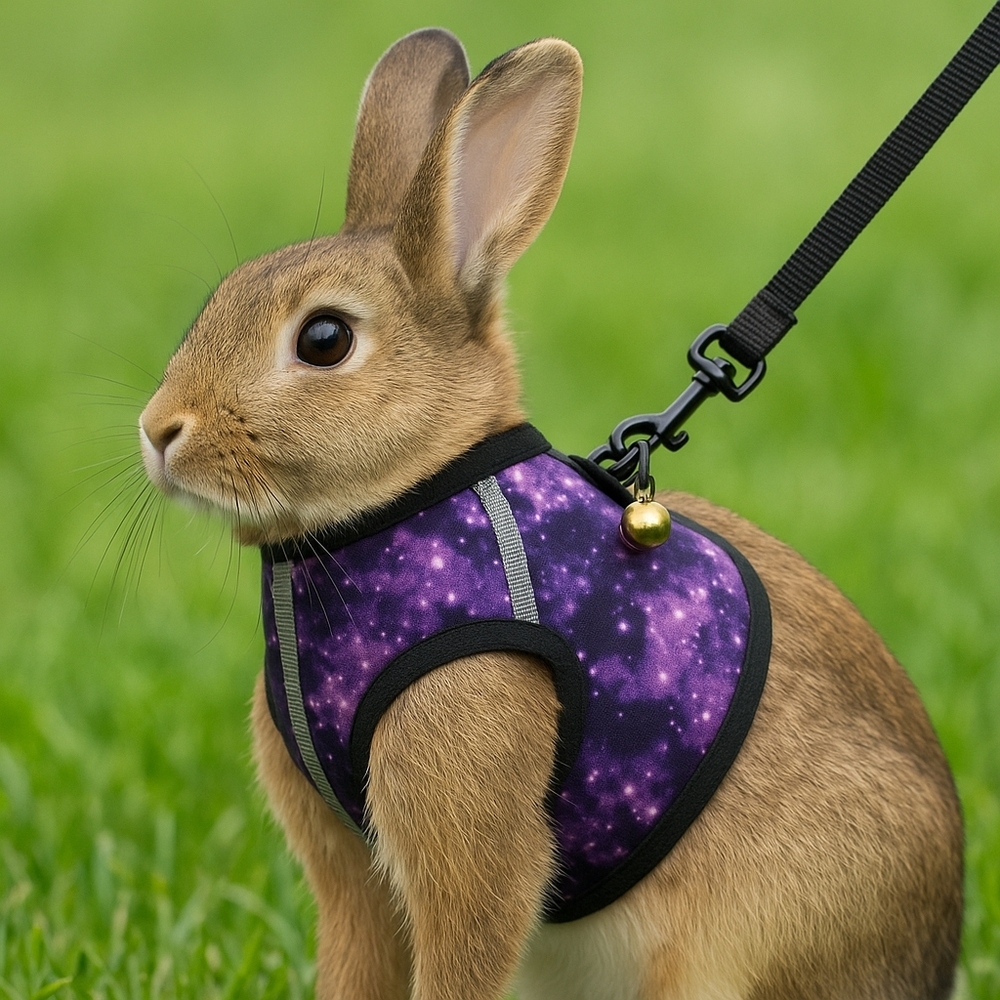 Petco EveryYay Wear With Flair Galaxy-Print Ferret Harness and Leash with Bell
